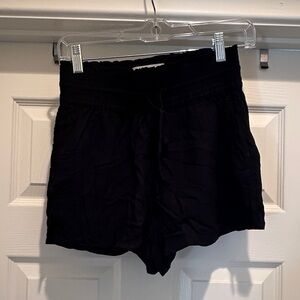 Abercrombie & Fitch Black High Waisted Coverup Shorts